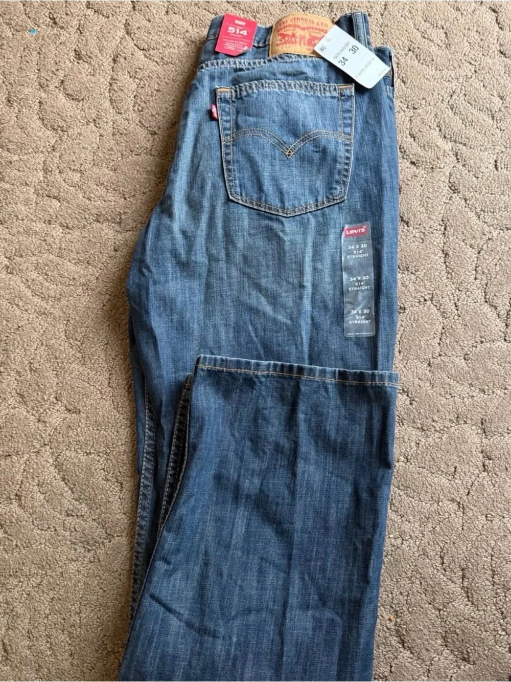 Levi's men’s Blue Straight-Leg Jeans